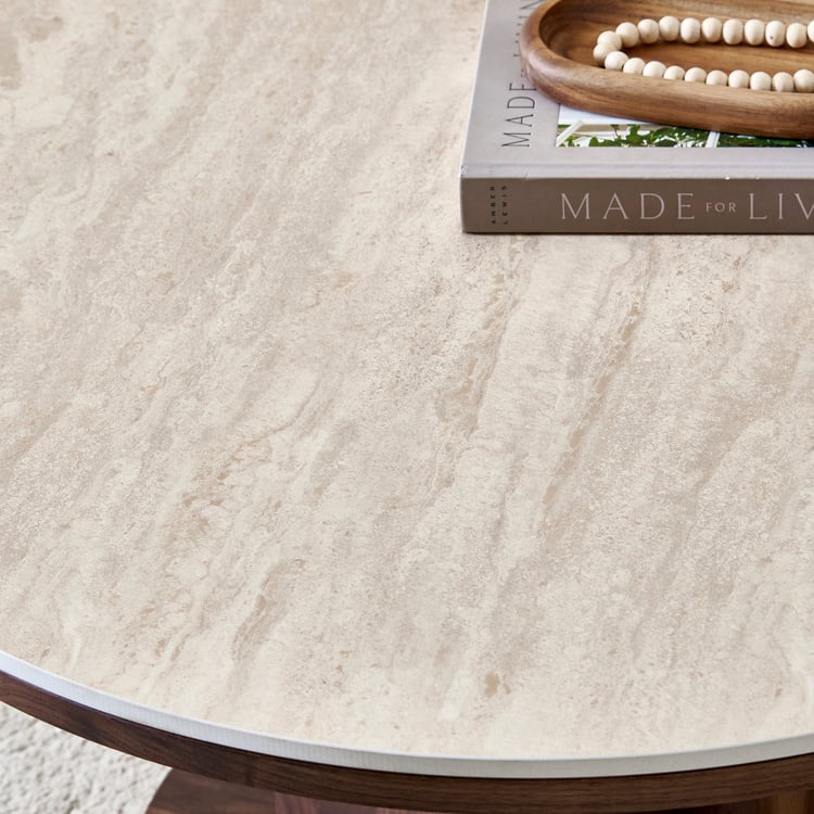 Helios Kelly Sintered Stone Top Coffee Table - Walnut