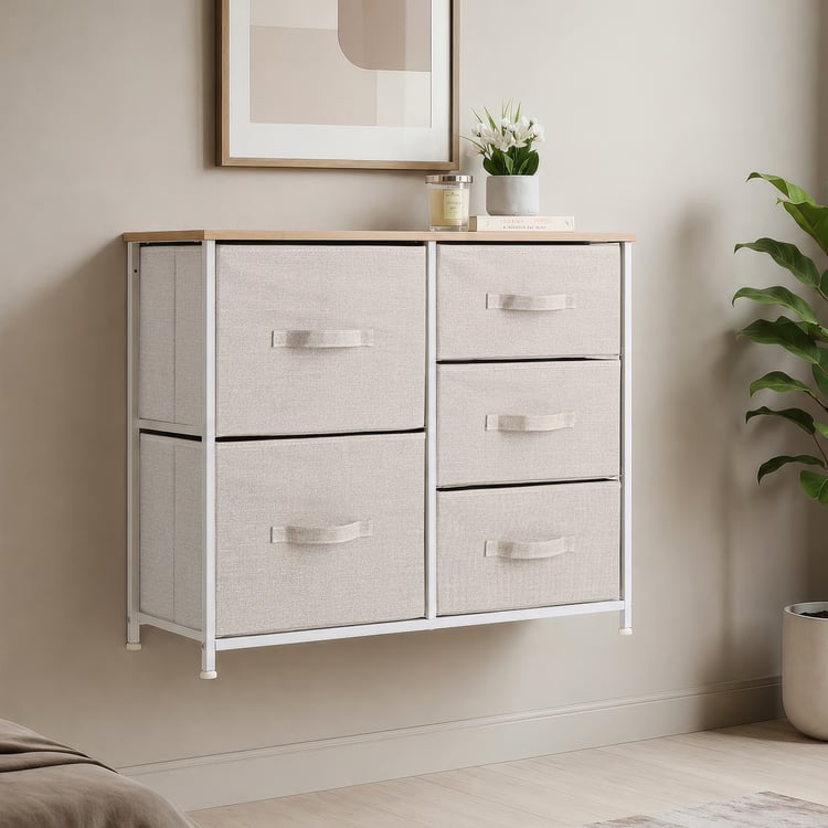 Corsica Jordan Polypropylene 5 Drawer Storage Chest