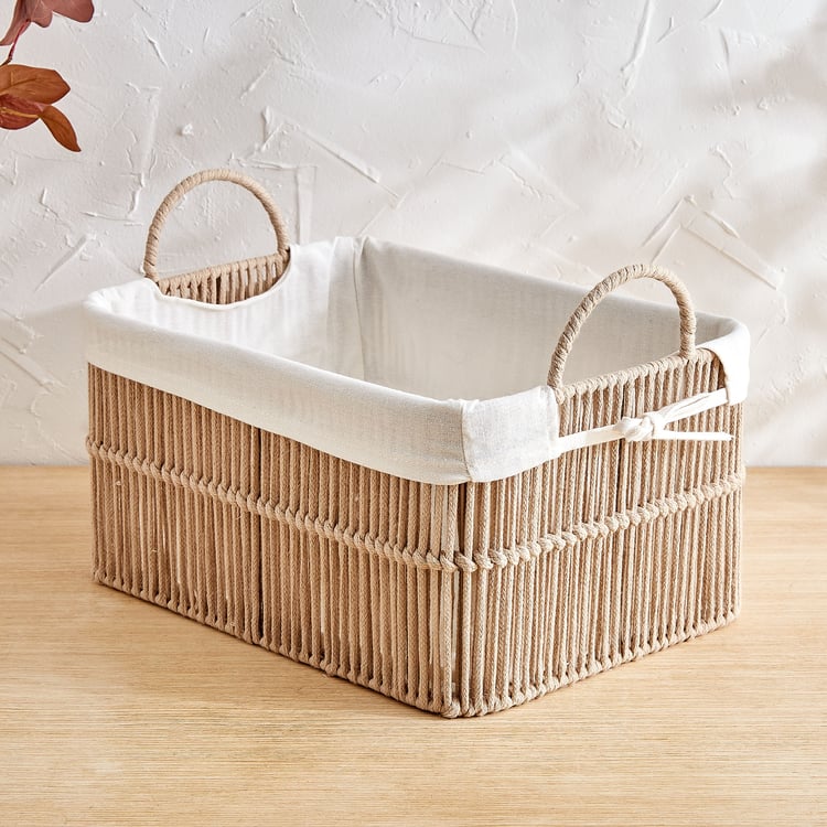 Wilton Clara Rope Storage Basket with Handles - Medium