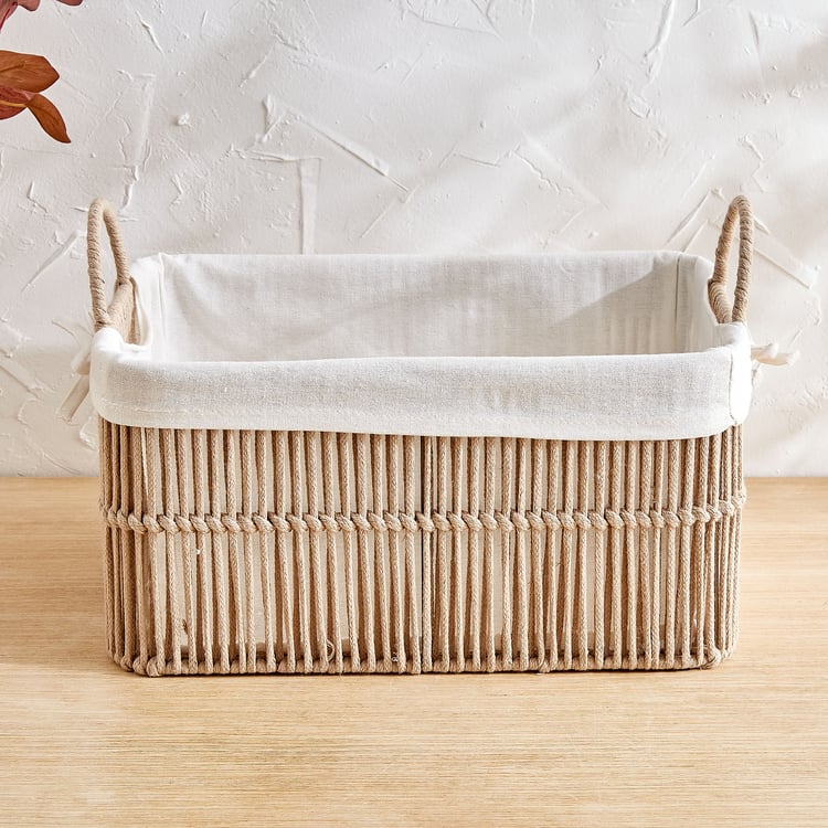 Wilton Clara Rope Storage Basket with Handles - Medium