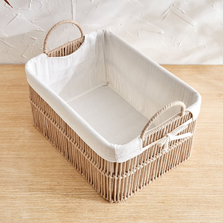 Wilton Clara Rope Storage Basket with Handles - Medium
