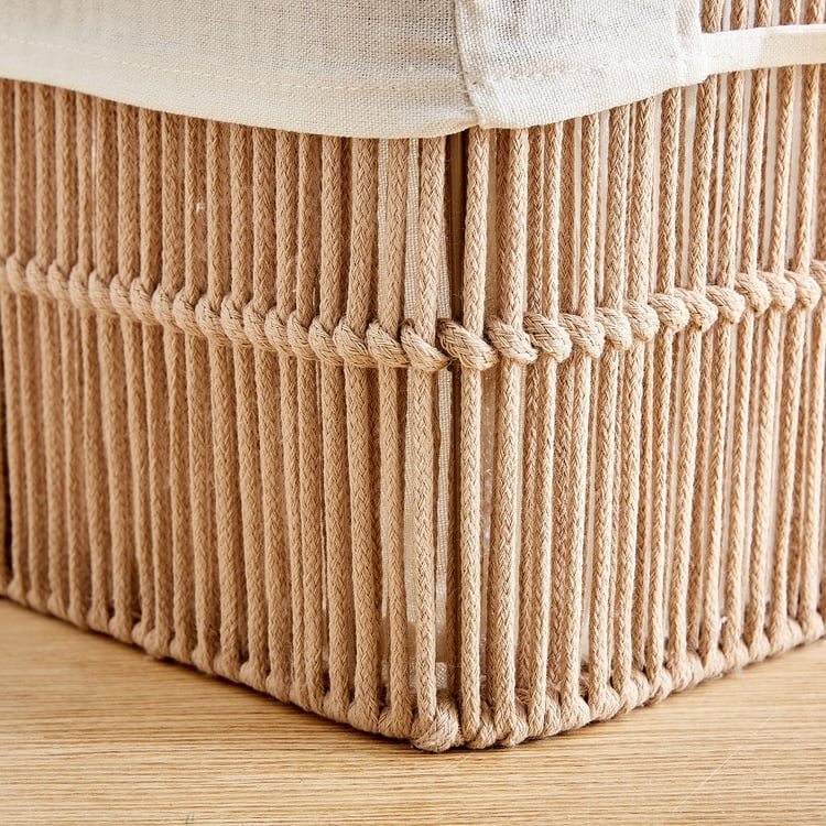 Wilton Clara Rope Storage Basket with Handles - Medium