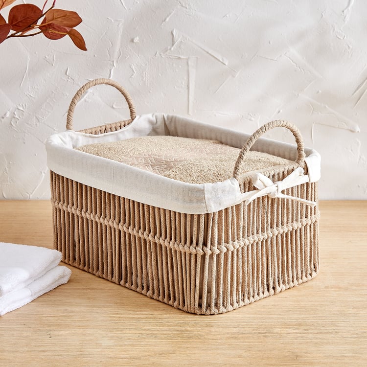Wilton Clara Rope Storage Basket with Handles - Small