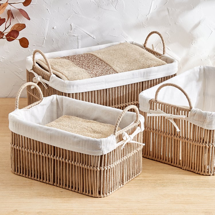 Wilton Clara Rope Storage Basket with Handles - Small