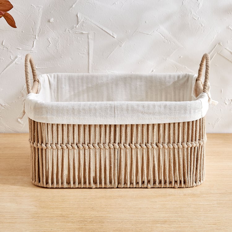 Wilton Clara Rope Storage Basket with Handles - Small