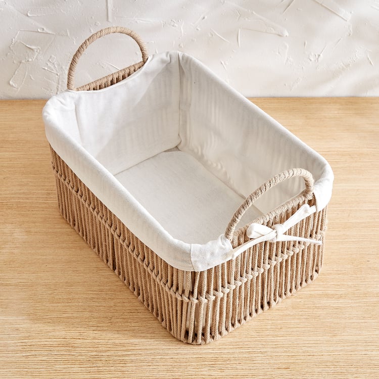Wilton Clara Rope Storage Basket with Handles - Small