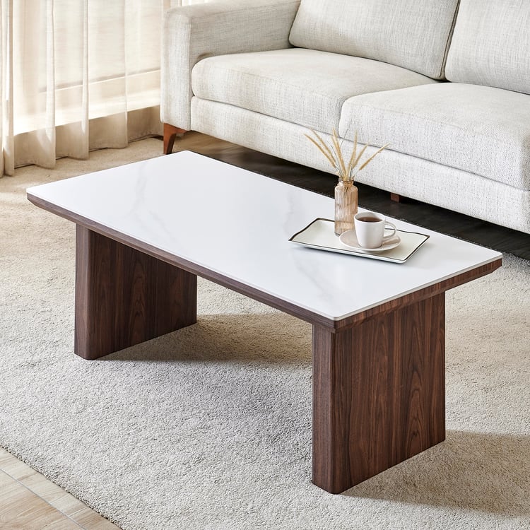 Osborne Ceramic Top Coffee Table - White