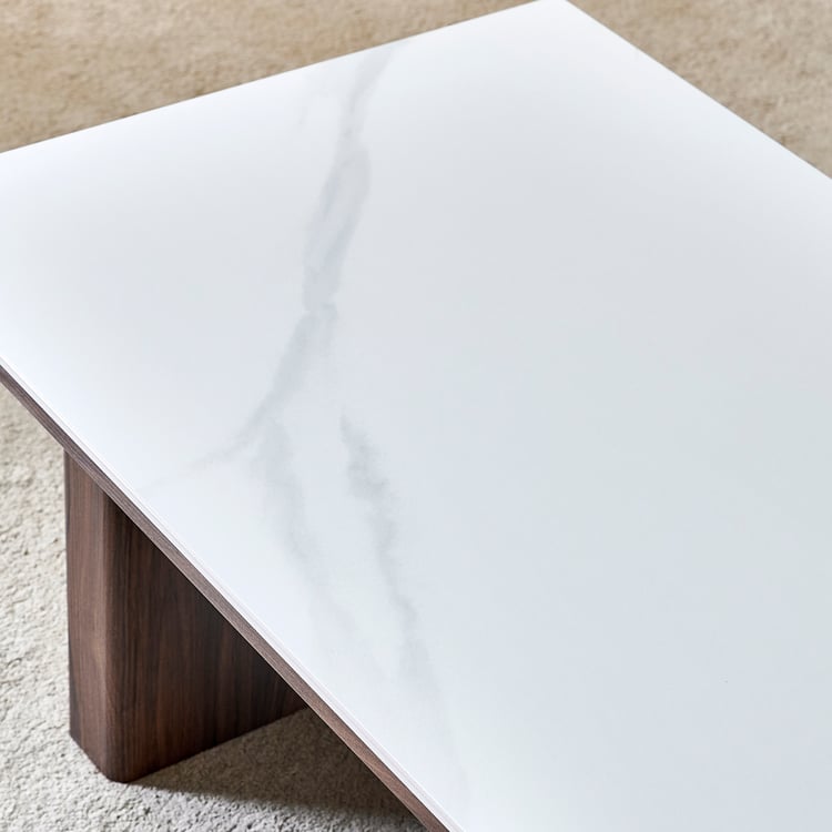 Osborne Ceramic Top Coffee Table - White
