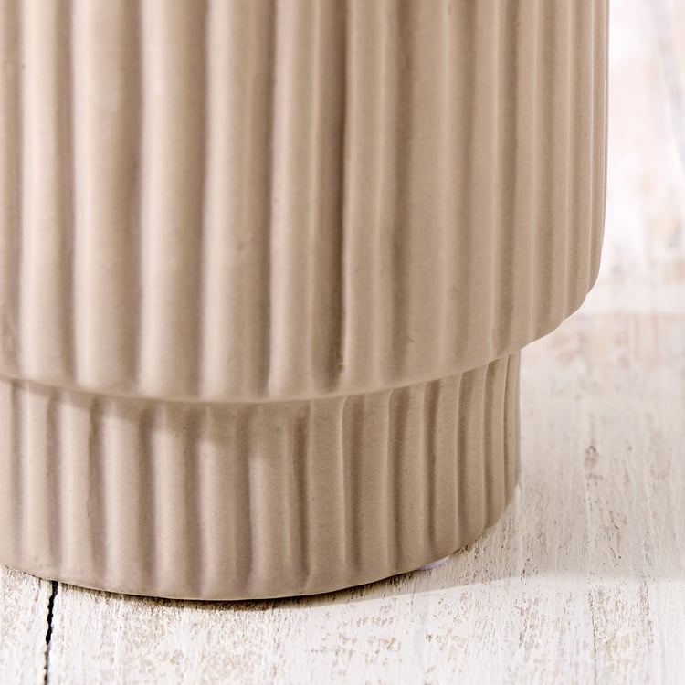 Nesta Eden Ceramic Ribbed Taper Candle Holder