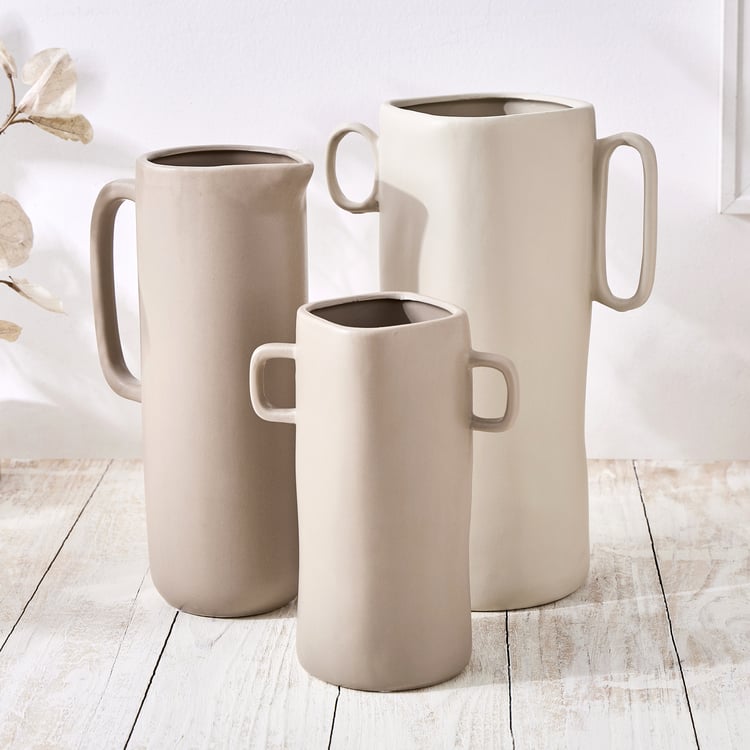 Nesta Arte Ceramic Vase with Handles - Medium