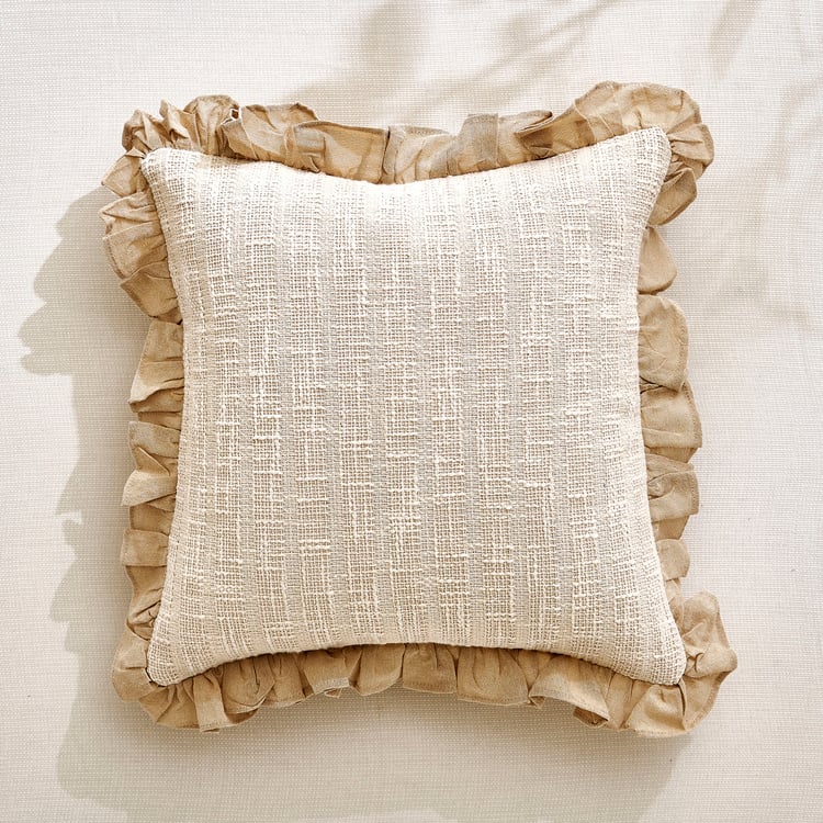 Windsor Flange Woven Cushion Cover - 45x45cm