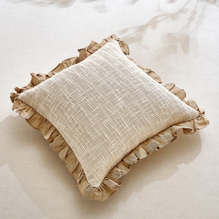 Windsor Flange Woven Cushion Cover - 45x45cm
