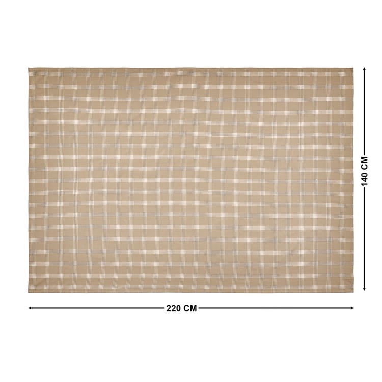 Nesta Loom Cotton Checked 6-Seater Table Cloth - 220x140cm