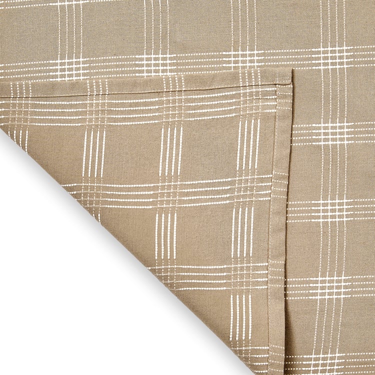 Nesta Loom Cotton Checked 6-Seater Table Cloth - 220x140cm