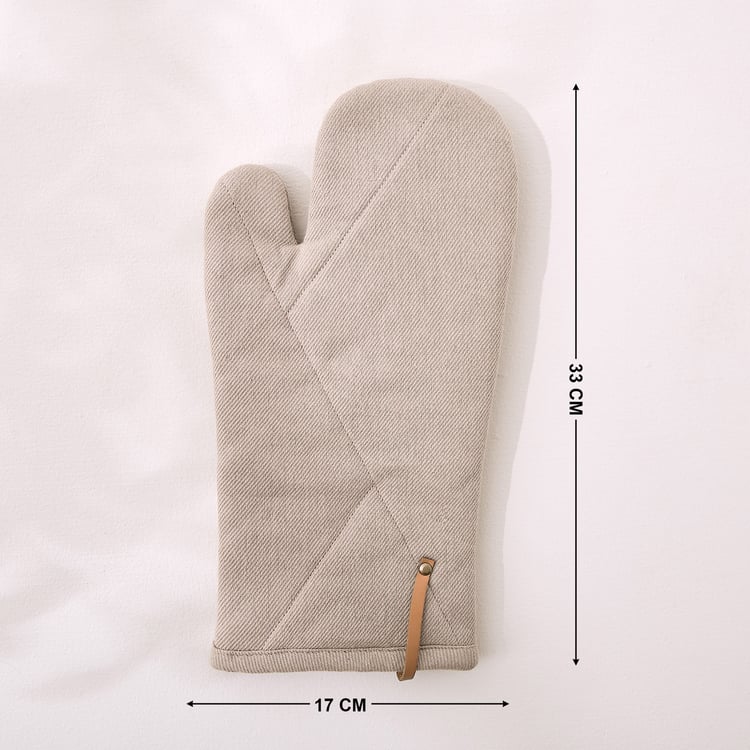 Nesta Loom Set of 2 Cotton Oven Mittens