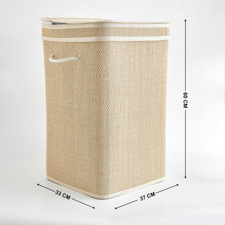 Wilton Macy Bamboo Collapsible Laundry Hamper