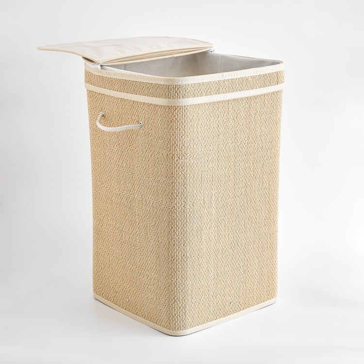 Wilton Macy Bamboo Collapsible Laundry Hamper