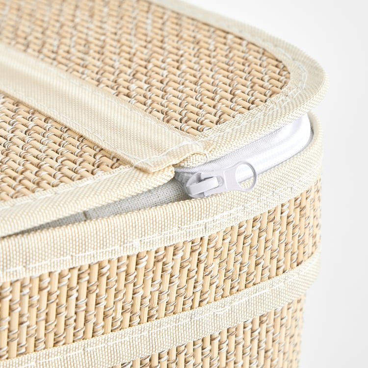 Wilton Macy Bamboo Collapsible Laundry Hamper