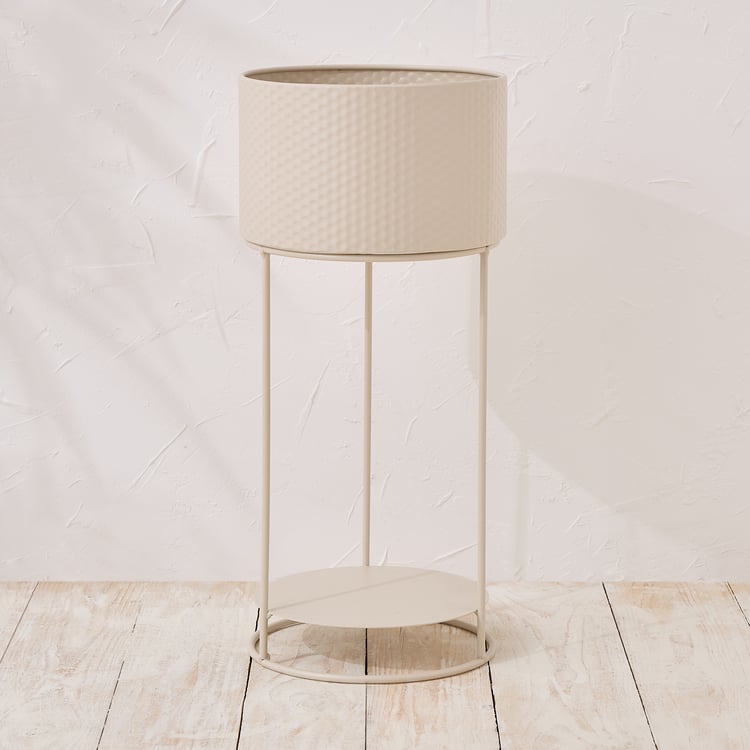 Nesta Rustica Set of 2 Metal Planters with Stands