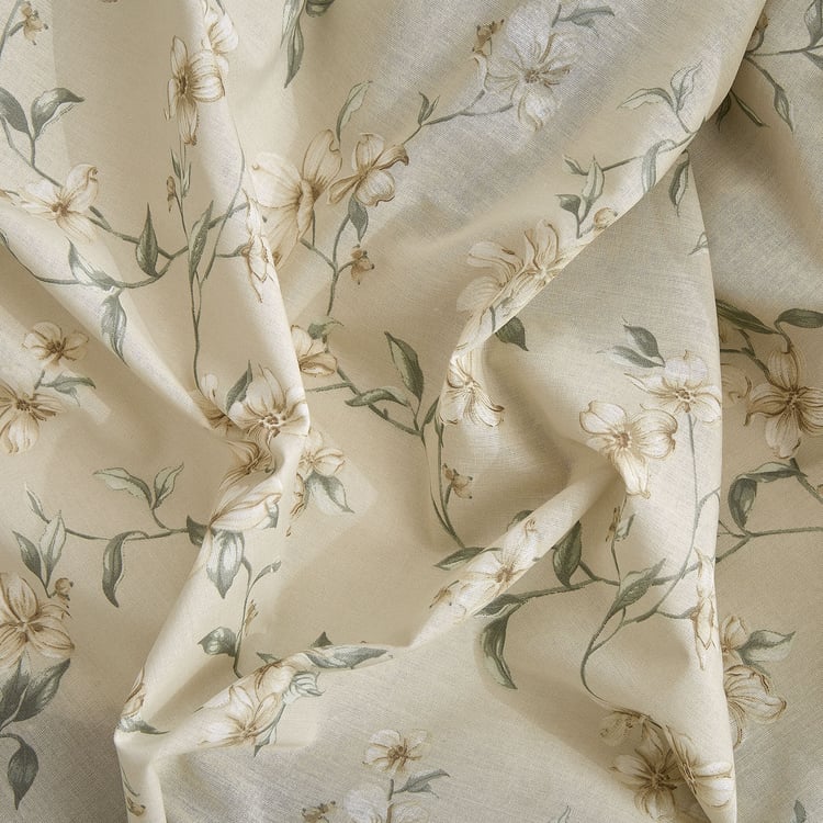 Ezra Jasmine Cotton 144TC Floral Print 3Pcs King Fitted Bedsheet Set