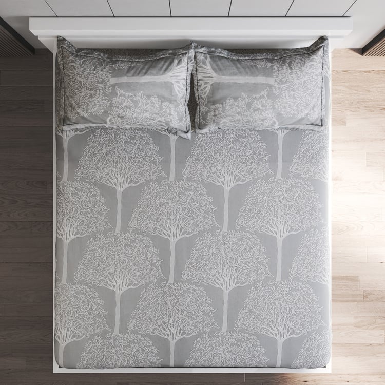 Ezra Vinesper Cotton 144TC Printed 3Pcs King Fitted Bedsheet Set