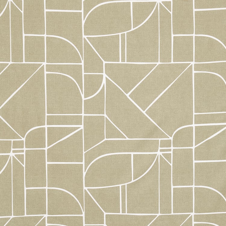 Ezra Chester Geo Cotton 144TC Geometric Print 3Pcs Queen Bedsheet Set