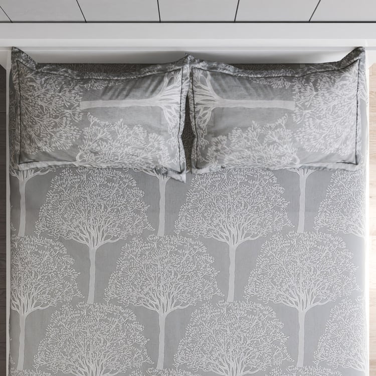 Ezra Vinesper Cotton 144TC Printed 3Pcs Queen Bedsheet Set