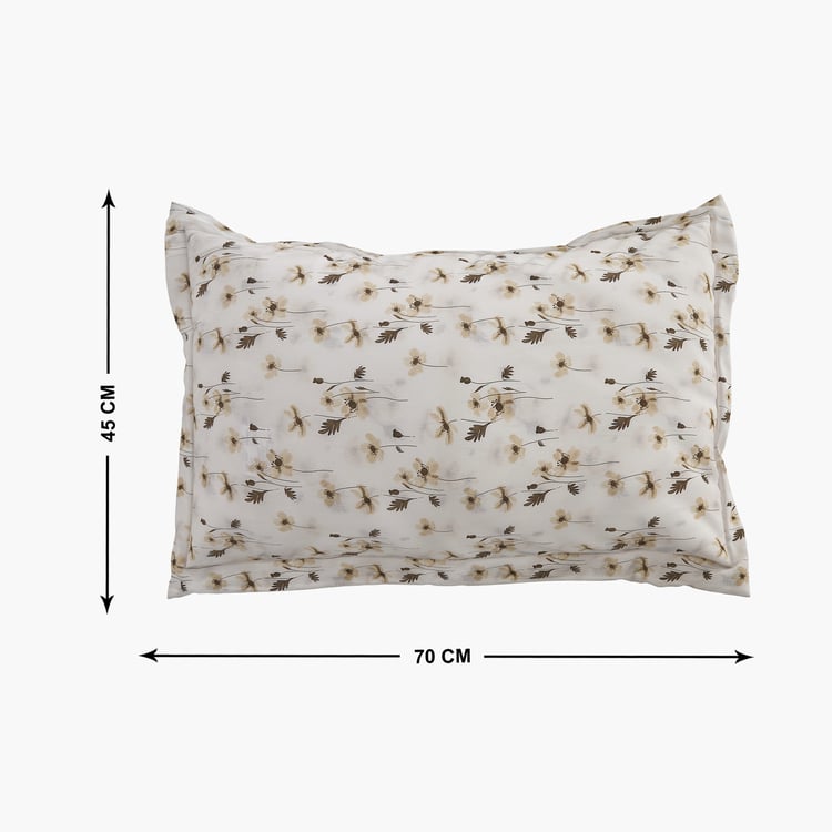 Ezra Ditsy Set of 2 Floral Print Pillow Covers - 70x45cm