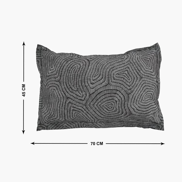 Ezra Mineral Set of 2 Printed Pillow Covers - 70x45cm
