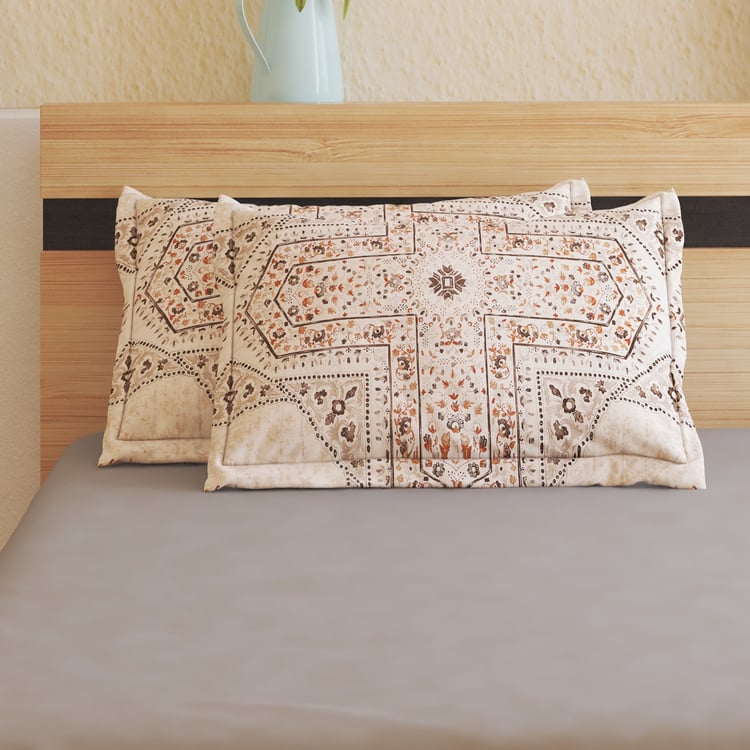 Ezra Naida Set of 2 Ethnic Print Pillow Covers - 70x45cm