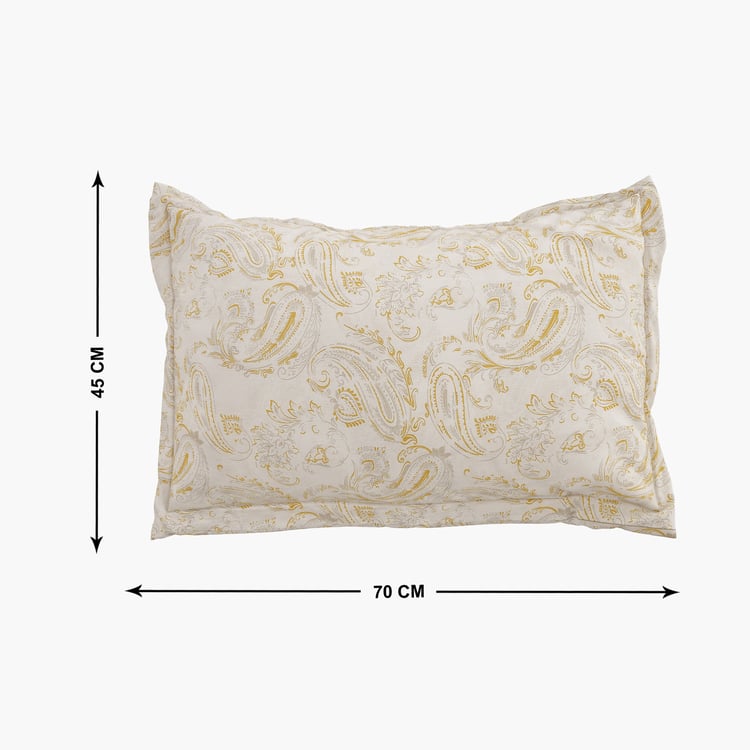 Ezra Set of 2 Paisley Print Pillow Covers - 70x45cm