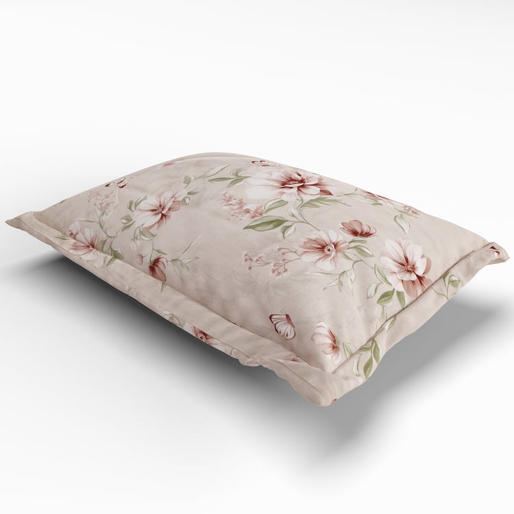 Ezra Peony Set of 2 Floral Print Pillow Covers - 70x45cm