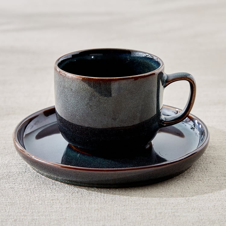 Cadenza Coastline Stoneware Cup and Saucer - 220ml