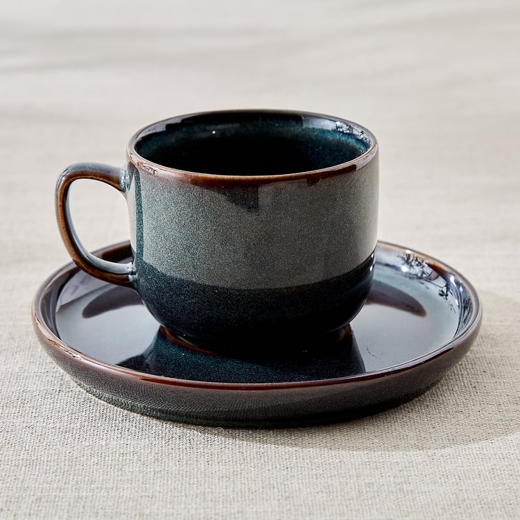 Cadenza Coastline Stoneware Cup and Saucer - 220ml