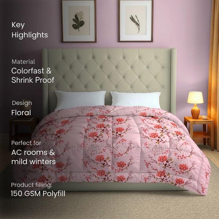 SWAYAM Ananda Cotton Floral Print Double Comforter