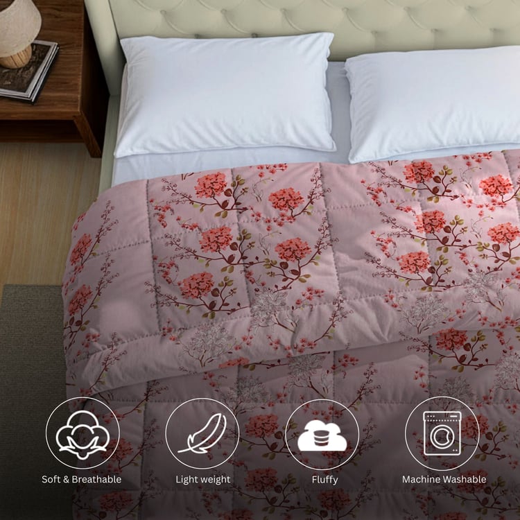 SWAYAM Ananda Cotton Floral Print Double Comforter