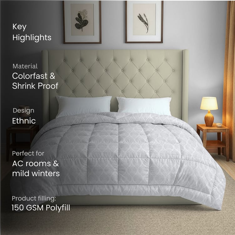 SWAYAM Ananda Cotton Printed Double Comforter
