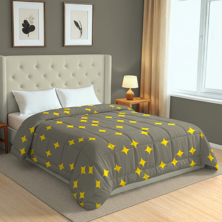 SWAYAM Big Boss Microfibre Geometric Print Double Comforter
