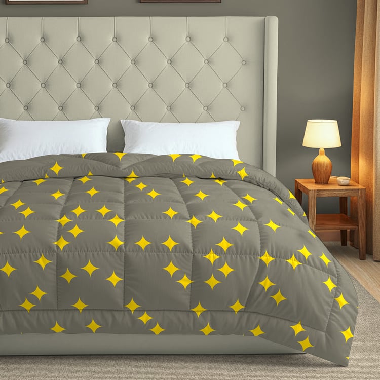 SWAYAM Big Boss Microfibre Geometric Print Double Comforter