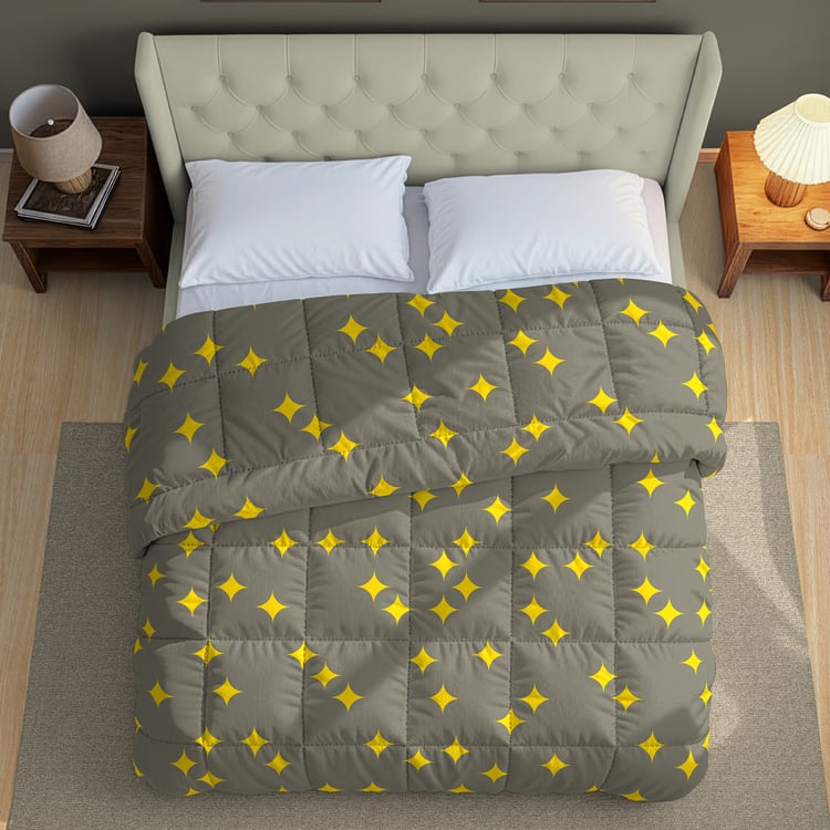 SWAYAM Big Boss Microfibre Geometric Print Double Comforter
