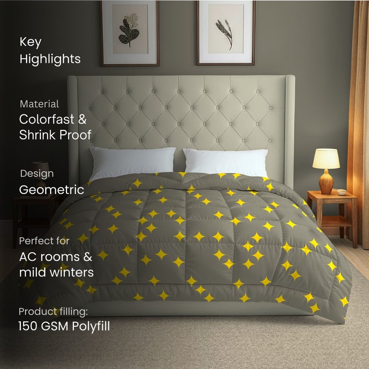 SWAYAM Big Boss Microfibre Geometric Print Double Comforter