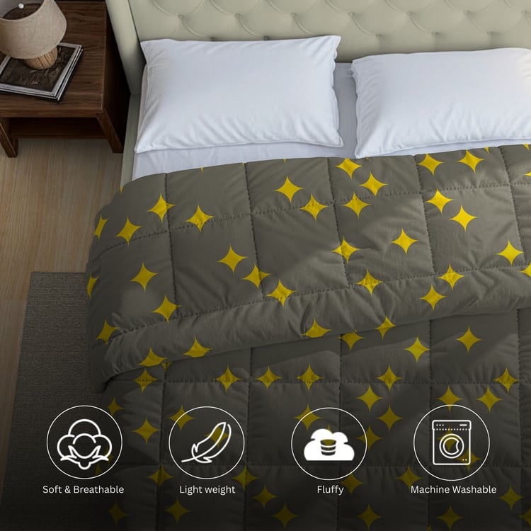 SWAYAM Big Boss Microfibre Geometric Print Double Comforter
