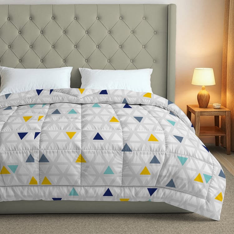 SWAYAM Big Boss Microfibre Geometric Print Double Comforter