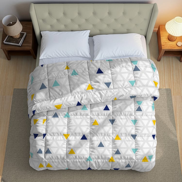 SWAYAM Big Boss Microfibre Geometric Print Double Comforter