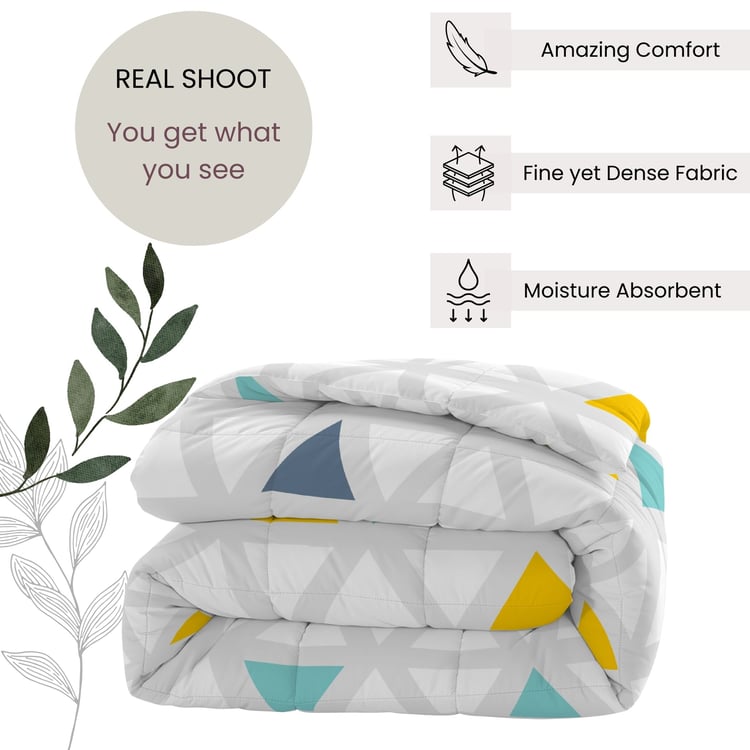 SWAYAM Big Boss Microfibre Geometric Print Double Comforter