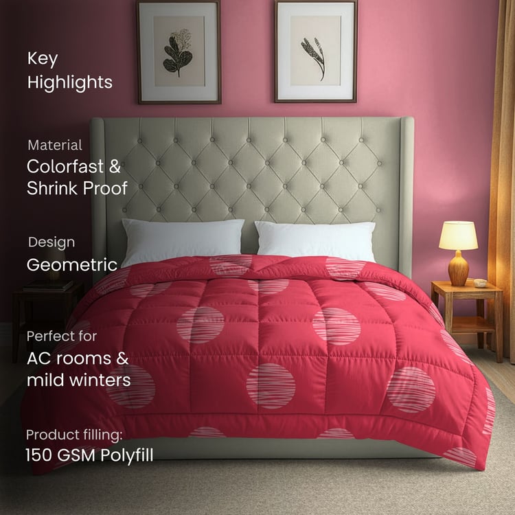 SWAYAM Big Boss Microfibre Geometric Print Double Comforter