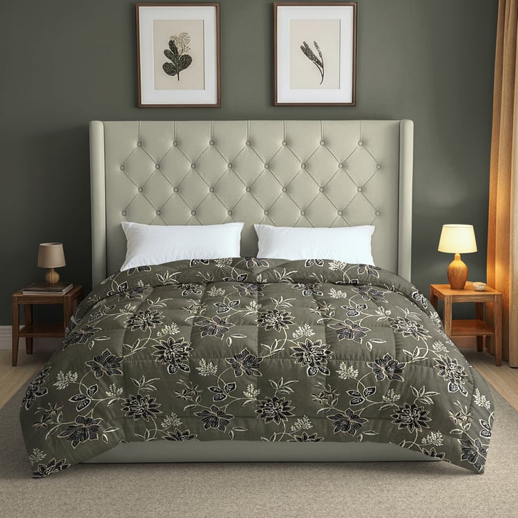 SWAYAM Grand Opal Floral Print Double Comforter
