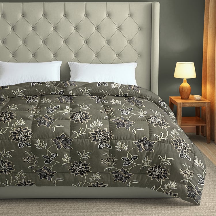 SWAYAM Grand Opal Floral Print Double Comforter