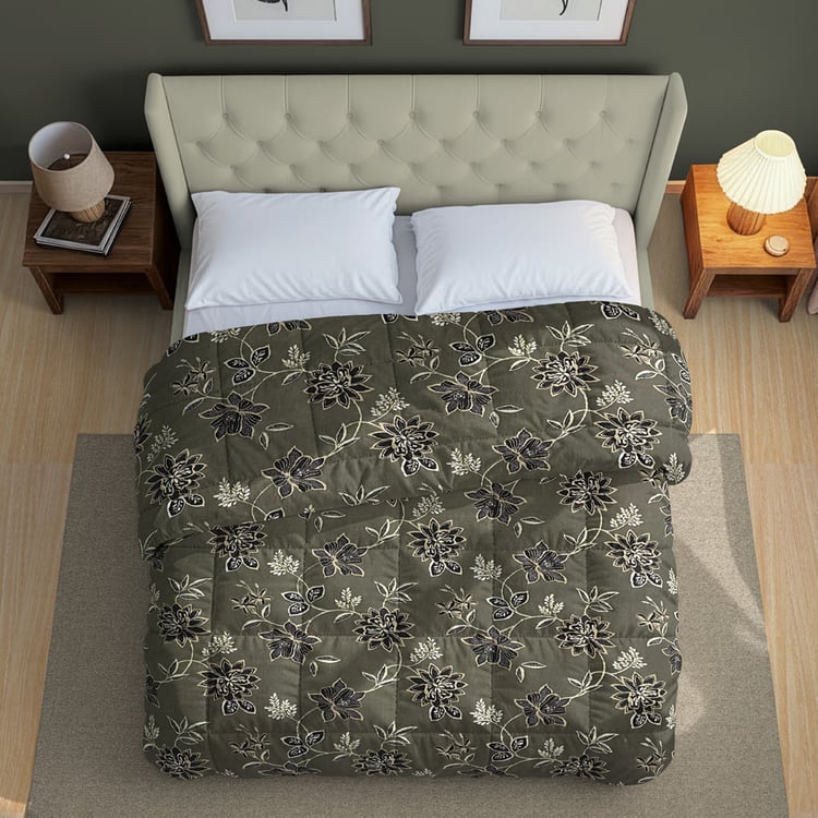SWAYAM Grand Opal Floral Print Double Comforter