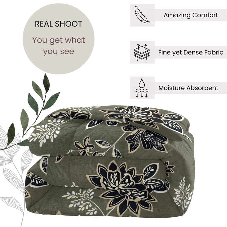 SWAYAM Grand Opal Floral Print Double Comforter